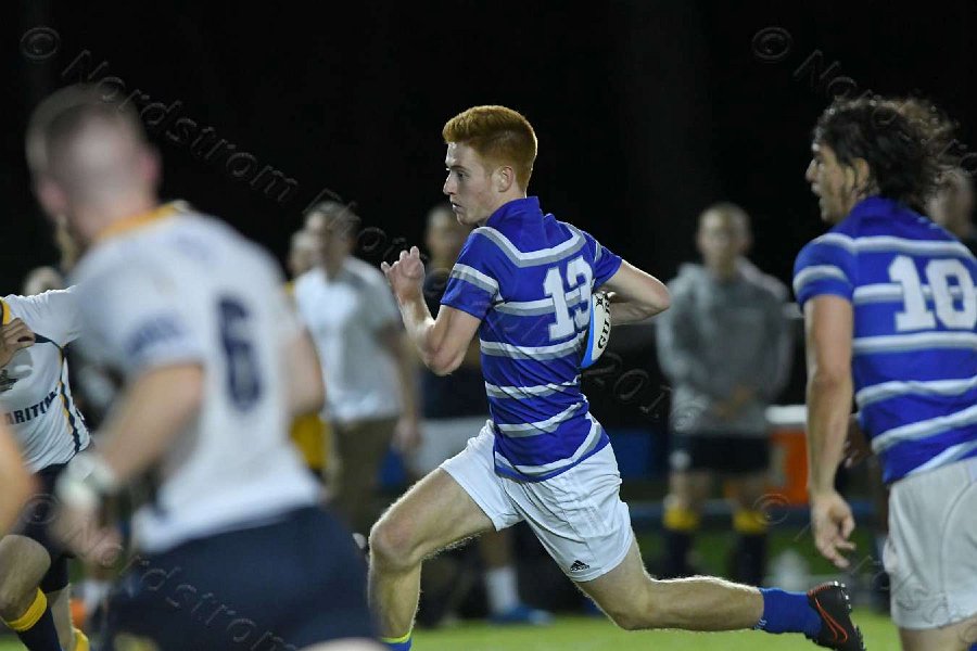 Wheaton Men\'s Rugby vs Mass Maritime.  Photo by Keith Nordstrom